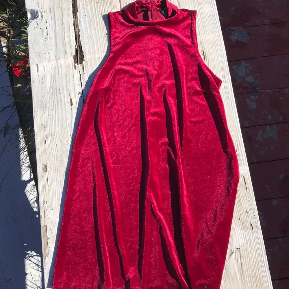 Velvet mini dress